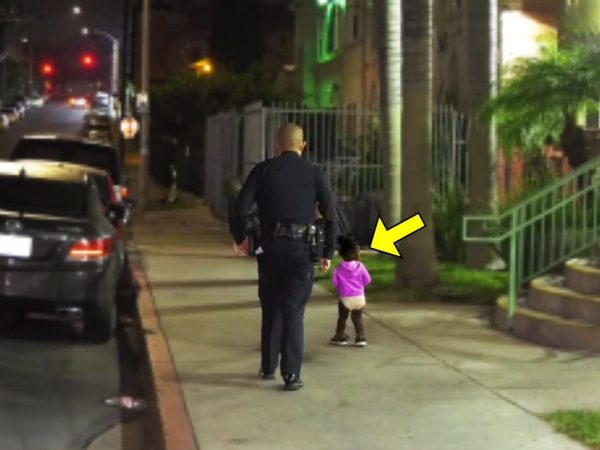 cop-secretly-follows-lost-black-girl,-then-he-bursts-into-tears-when-he-sees…