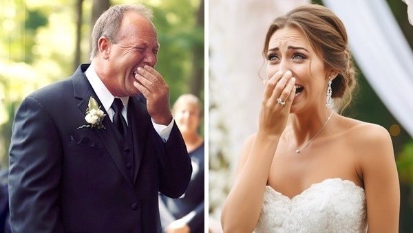 father-walks-out-in-tears-during-daughter’s-wedding-vows-–-when-she-confronts-him,-he-says-this