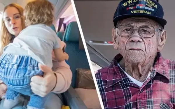 mother-gives-up-plane-seat-for-veteran,-turns-pale-when-she-realizes-who-he-is