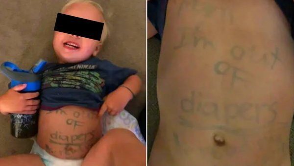 daycare-center-writes-note-on-baby’s-stomach-to-call-out-his-mom-into-buying-more-diapers