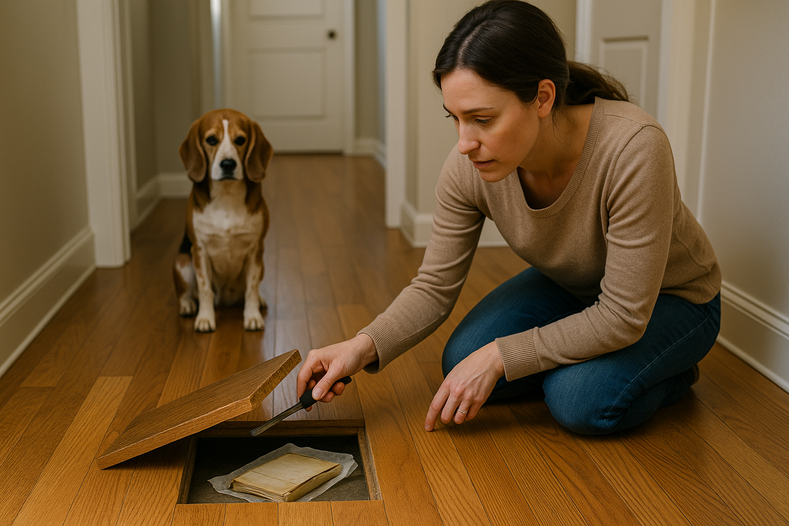The Hallway the Dog Wouldn’t Cross: A Family’s Discovery Beneath the Floorboards